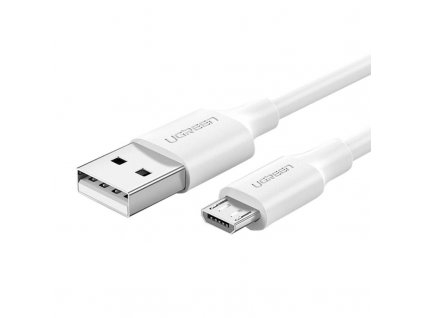 Micro USB kabel UGREEN QC 3.0 2.4A 0.25m - bílý