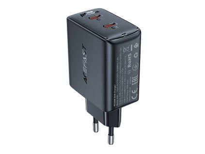 Adaptér - AceFast A49 - 2x USB-C - 35W - Černý