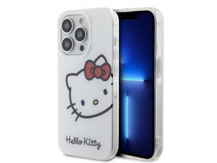 Hello Kitty IML Head Logo Zadní Kryt pro iPhone 13 Pro White