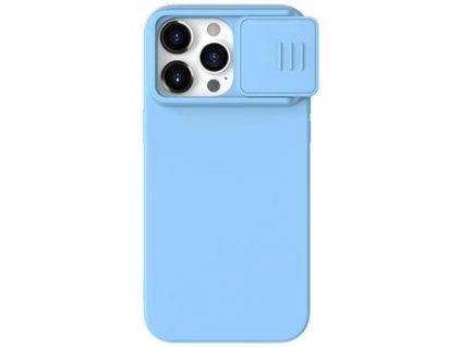 Nillkin CamShield Silky Silikonový Kryt pro Apple iPhone 15 Pro Max Blue Haze