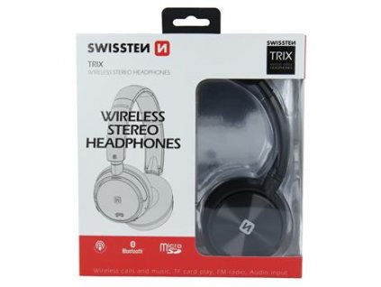 Bluetooth sluchátka - Swissten Trix - Černá