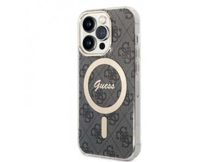 Guess IML 4G MagSafe Zadní Kryt pro iPhone 14 Pro Black