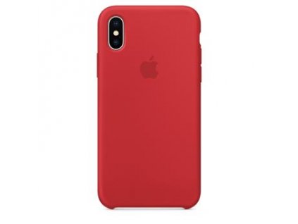 Originální Silikonový kryt - Apple - pro iPhone X - Red (PRODUCT)RED™