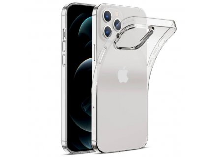 Tenký silikonový kryt - pro iPhone 12 Pro Max - Průhledný