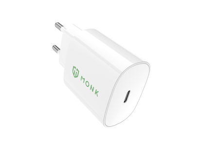 MONK® rychlonabíjecí USB-C adaptér 25W PD bílý