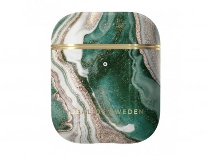 kryt pro AirPods - IDeal Of Sweden - Golden Jade Marble