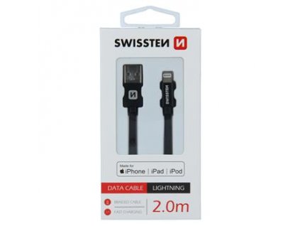 mfi lightning kabel cerny swissten iphonelab 2m