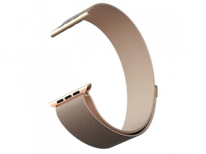 Kovový řemínek milánský tah  pro Apple Watch - 38/40/41mm - Zlatá