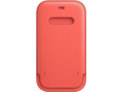 Originální Kožený Sleeve Kryt - Apple s MagSafe - pro iPhone 12/12 Pro - Pink Citrus