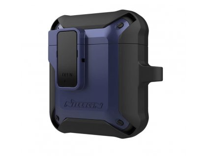 Pouzdro pro AirPods s karabinou - Nillkin Bounce - Blue
