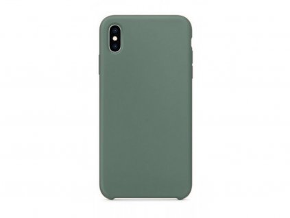 Silikonový kryt - pro iPhone X/ XS - Tmavě zelená