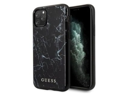 Ochranný kryt - Guess Marble - pro iPhone 12 Pro Max - Black