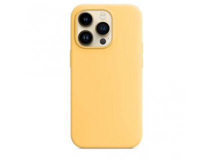 Silikonový kryt - MagSafe - iPhone 14 Plus - Žlutý