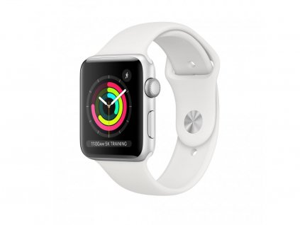 Silikonový řemínek pro Apple Watch - 38/40/41mm - Bílý