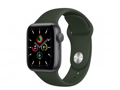 Silikonový řemínek pro Apple Watch - 38/40/41 mm - Olivově Zelený