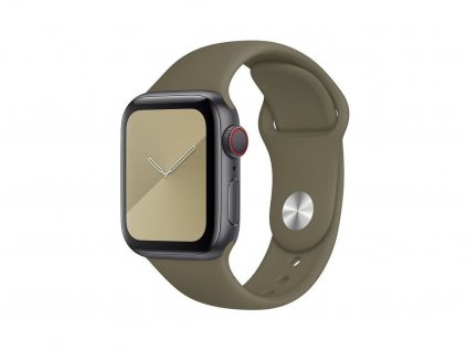 Silikonový řemínek pro Apple Watch - 38/40/41 mm - Khaki