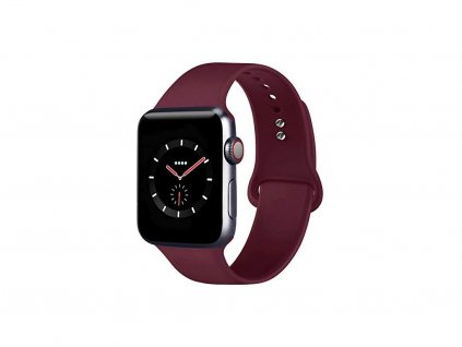 Silikonový řemínek pro Apple Watch - 38/40/41 mm - Vínový