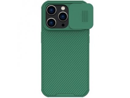 Silikonový kryt - Nillkin - CamShield Pro - iPhone 14 Pro - Tmavě Zelený