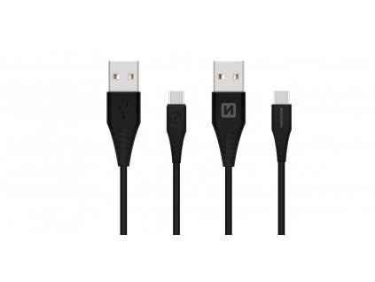 Datový kabel - Swissten - USB-A na USB-C - 1M - Černý