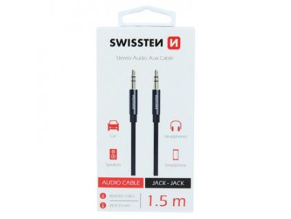 Audio kabel - Swissten - 3,5mm - Černý