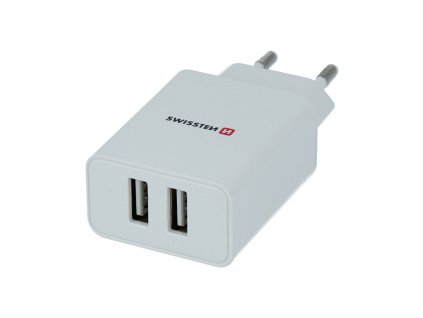 Adaptér - Swissten - USB-A na microUSB - 1,2m - Bílý