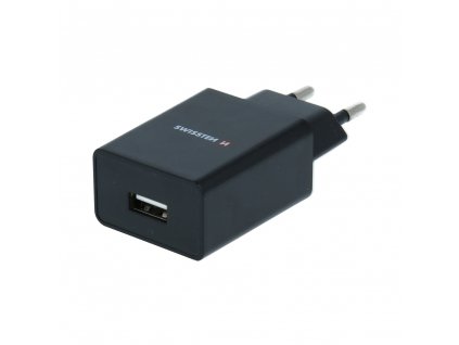 Adaptér - Swissten - USB-A na USB-C - 1,2m - Černý