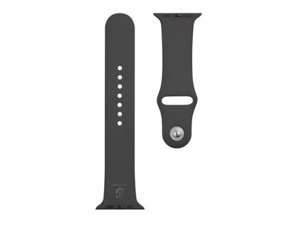 Tactical 488 Silikonový Řemínek pro Apple Watch 1/2/3/4/5/6/7/8/SE 42/44/45mm Black