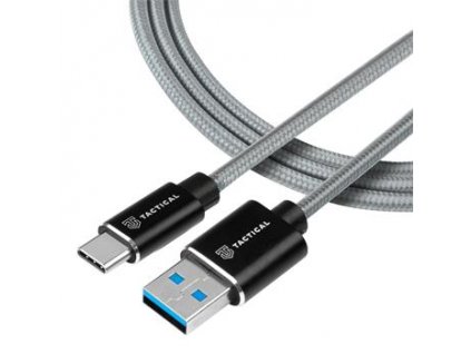 Tactical Fast Rope Aramid Cable USB-A/USB-C  0.3m Grey