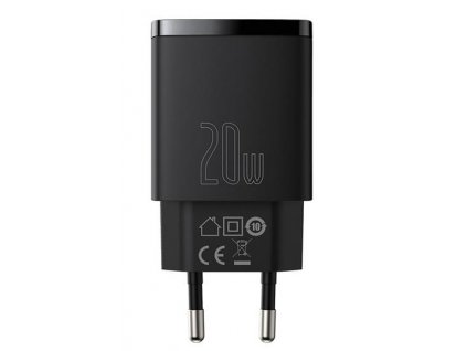 Baseus CCXJ-B01 Compact Quick Nabíječka USB/USB-C 20W Black