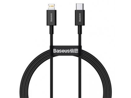 Baseus CATLYS-A01 Superior Fast Charging Datový Kabel USB-C to Lightning  20W 1m Black