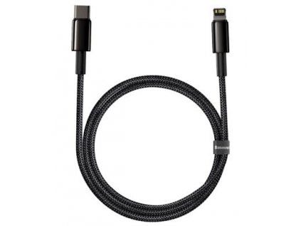 Baseus CATLWJ-01 Tungsten Gold Fast Charge Kabel USB-C to Lightning 20W 1m Black