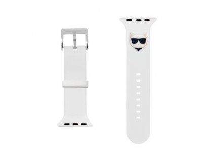 Karl Lagerfeld Choupette Head Řemínek pro Apple Watch 38/40mm White