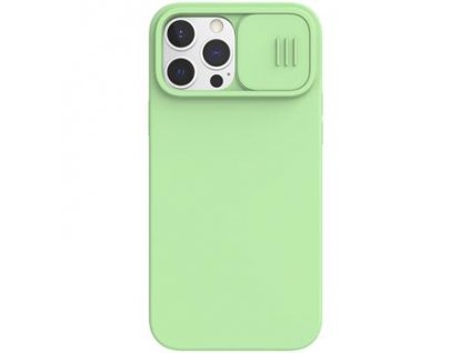 Nillkin CamShield Silky Magnetic Silikonový Kryt pro Apple iPhone 13 Pro Max Mint Green