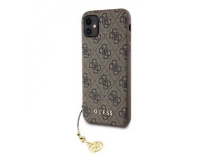 Guess Charms Hard Case 4G Brown pro iPhone XR
