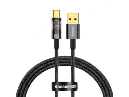 Baseus CATS000201 Explorer Series Fast Charging Datový Kabel USB - USB-C 100W 1m Black
