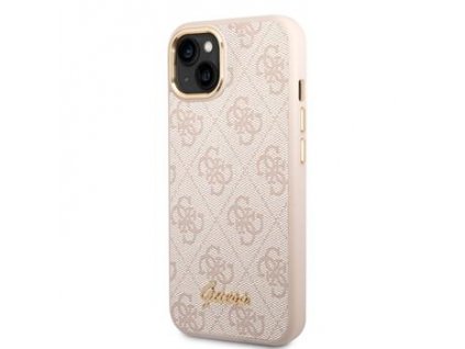 Guess PC/TPU 4G Metal Camera Outline Zadní Kryt pro iPhone 14 Plus Pink