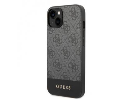 Guess 4G Stripe Zadní Kryt pro iPhone 14 Plus Grey