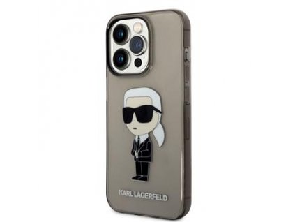 Karl Lagerfeld IML Ikonik NFT Zadní Kryt pro iPhone 14 Pro Black