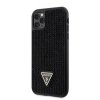 Třpytivý kryt - Guess - Rhinestones Triangle - iPhone 11 Pro - Černý