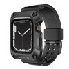 Silikonový řemínek + Kryt - DynaGuard - Apple Watch - 42/44/45mm - Černý