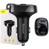Baseus CCMT000001 S-09A 2x USB Nabíječka Do Auta a FM Transmitter Black