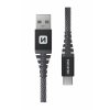 DATOVÝ KABEL SWISSTEN KEVLAR USB / USB-C 1,5 M ANTRACIT