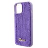 GUESS Sequin Script Logo Zadní Kryt pro iPhone 15 Purple
