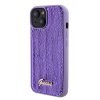 GUESS Sequin Script Logo Zadní Kryt pro iPhone 15 Purple