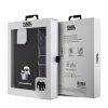 Karl Lagerfeld Saffiano Crossbody Metal Karl and Choupette Zadní Kryt pro iPhone 15 Pro Max Black
