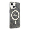 GUESS IML 4G MagSafe Zadní Kryt pro iPhone 15 Brown