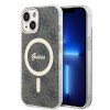 GUESS IML 4G MagSafe Zadní Kryt pro iPhone 15 Brown