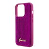 GUESS Sequin Script Logo Zadní Kryt pro iPhone 15 Pro Max Magenta