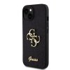 Guess PU Fixed Glitter 4G Metal Logo Zadní Kryt pro iPhone 13 Black