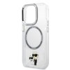 Karl Lagerfeld IML Karl and Choupette NFT MagSafe Zadní Kryt pro iPhone 15 Pro Max Transparent